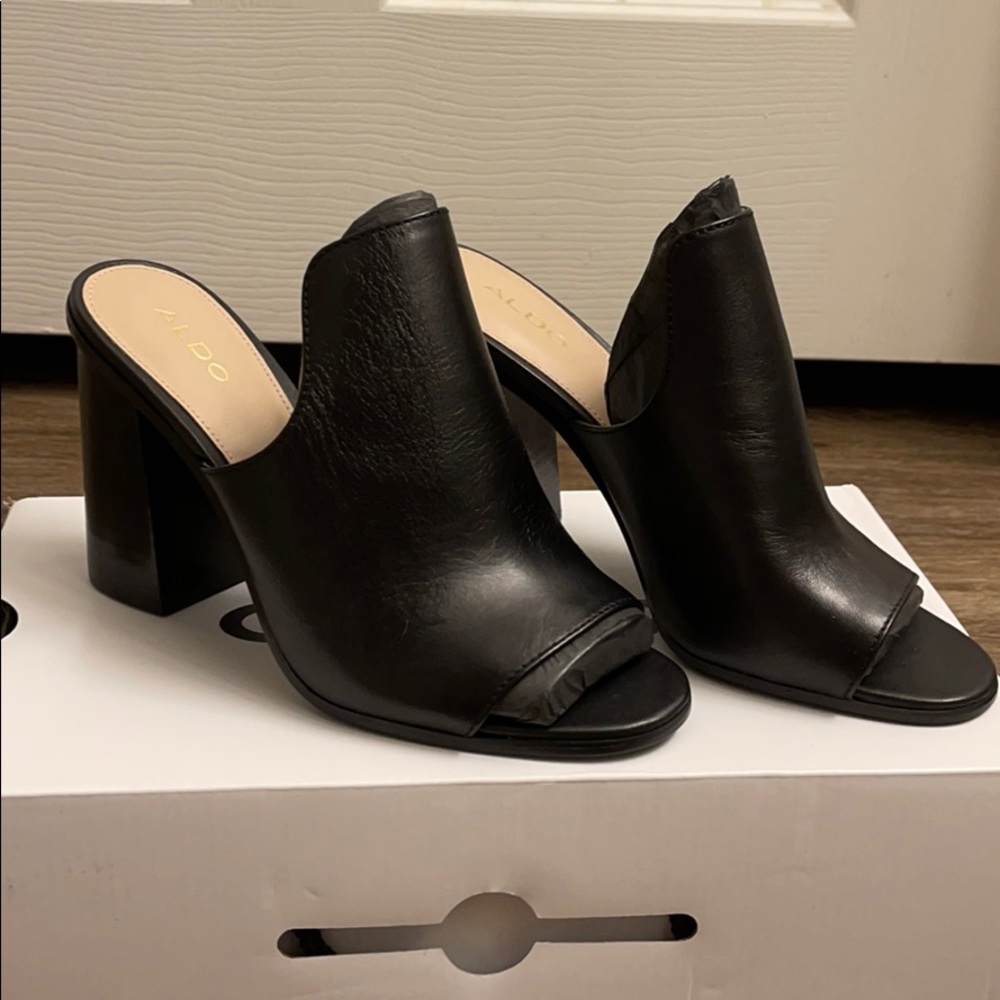 Aldo Legossa Black Chunky Mule